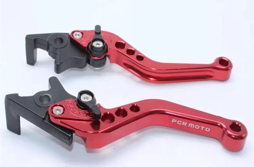 Adjustable Motorcycle Brake & Clutch Levers – CNC Aluminum Handlebar Levers (Pair)
