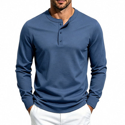 Simple Casual Retro Heavyweight Versatile Long-sleeve Top