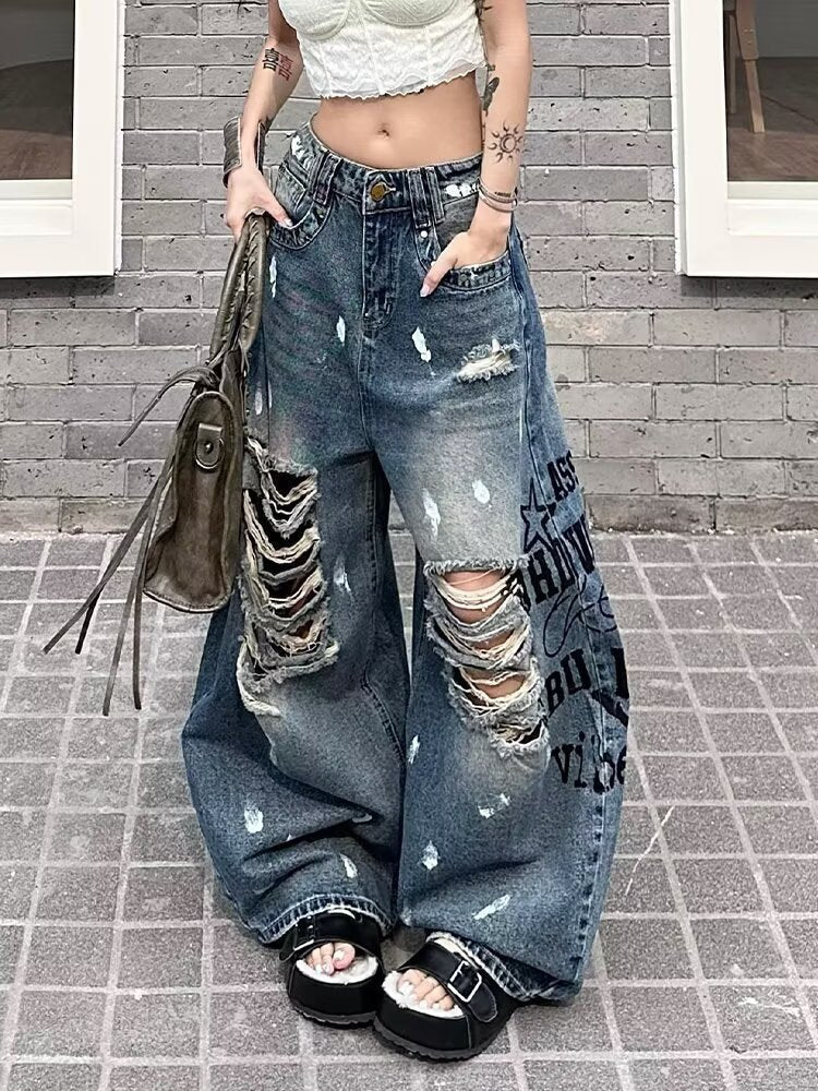 Retro Hip-hop Letter-printed Export Jazz Dance Pants