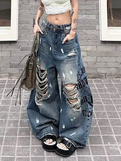 Retro Hip-hop Letter-printed Export Jazz Dance Pants