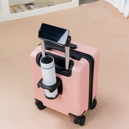 Board-Ready Mini Rolling Travel Suitcase