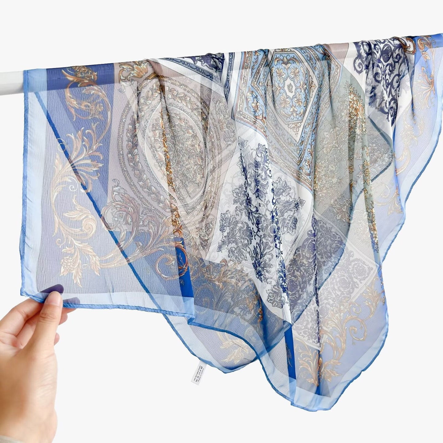 New Breathable Versatile Silk Chiffon Scarf For Women, Also Usable As A Shawl