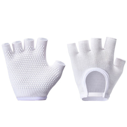 Non-slip Aerial Yoga Cotton Breathable Half-finger Gloves