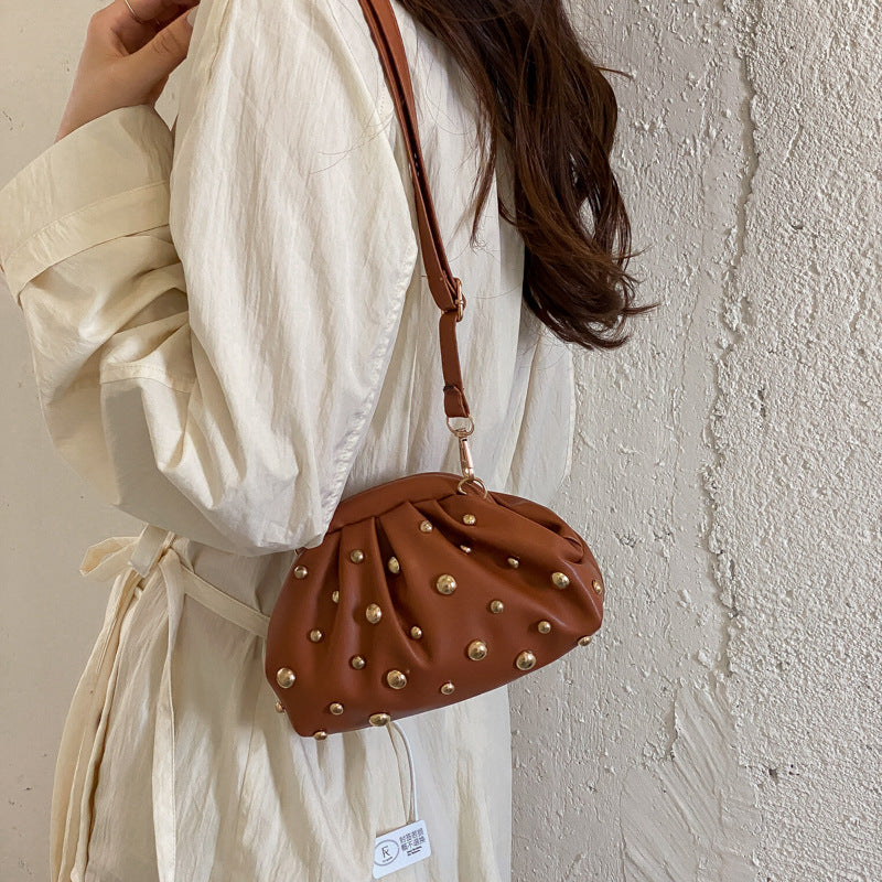 Retro Casual New-style Studded Crossbody Bag