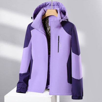 Womens Casual Outdoor Hiking Cotton Jacket