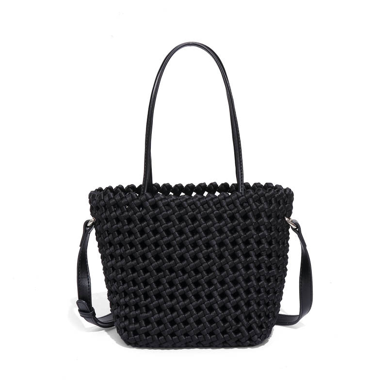 Summer New Style Woven Vegetable Basket Fashionable Elegant Handbag Fashionable Texture Design All-match Shoulder Crossbody Bag For Women