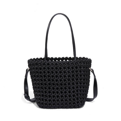 Summer New Style Woven Vegetable Basket Fashionable Elegant Handbag Fashionable Texture Design All-match Shoulder Crossbody Bag For Women