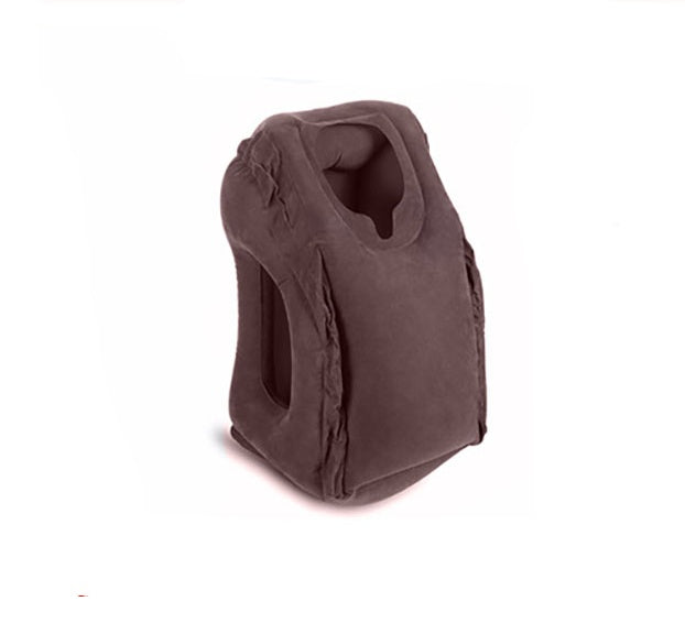 Inflatable Travel Neck Pillow with Arm Support – Portable Nap Cushion for Flights & Office