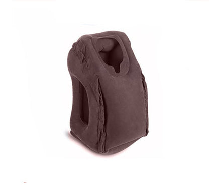 Inflatable Travel Neck Pillow with Arm Support – Portable Nap Cushion for Flights & Office