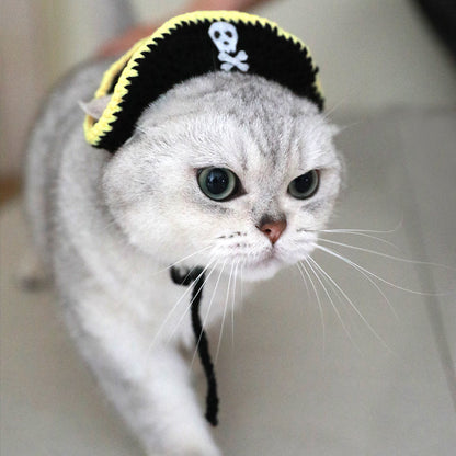 Pirate Hat Leaky Ear Small Handmade Pet Costume
