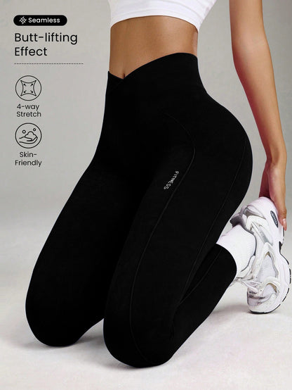 Seamless Sand-Washed High-Waisted Butt-Lifting Tight Yoga Pants