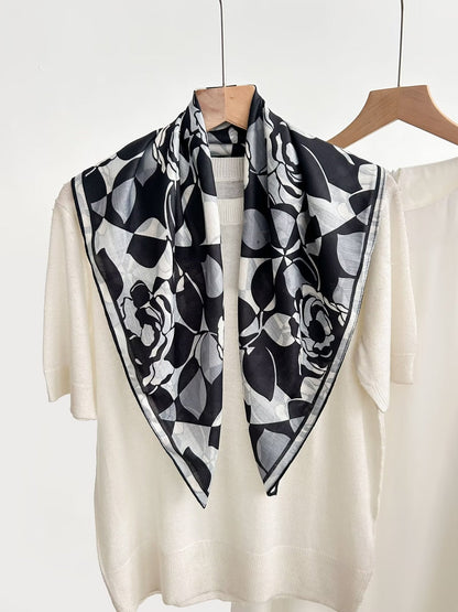 Women's Vintage High-end Outer Silk Scarf