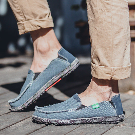 Retro Slip-On Old Beijing Cloth Casual Shoes for Men