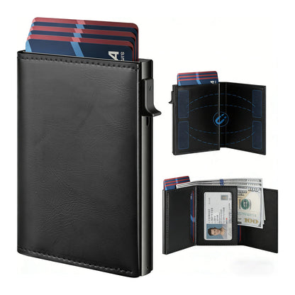 Multi-function Cardholder Carbon-fiber Mens Wallet