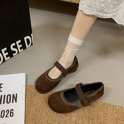 Women's 6cm Invisible Height Increase Mary Jane Flats, French Elegant Pointed Toe Low Cut Slip On Shoes, Rhinestone Floral Decor Dress Shoes For Matching Dresses