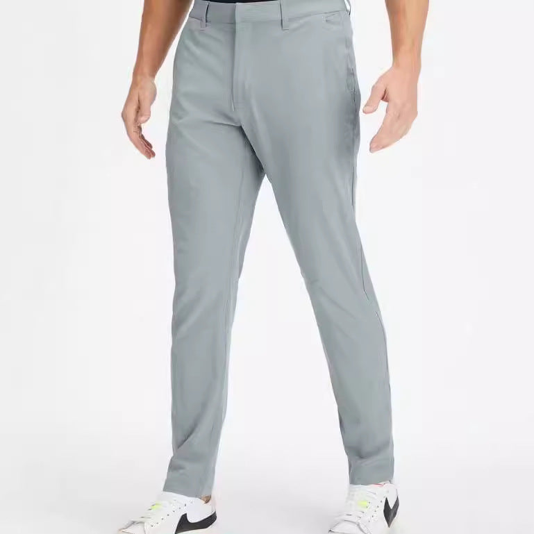 Casual Truly Slim-fit Plus-size Solid-color Mens Dress Pants
