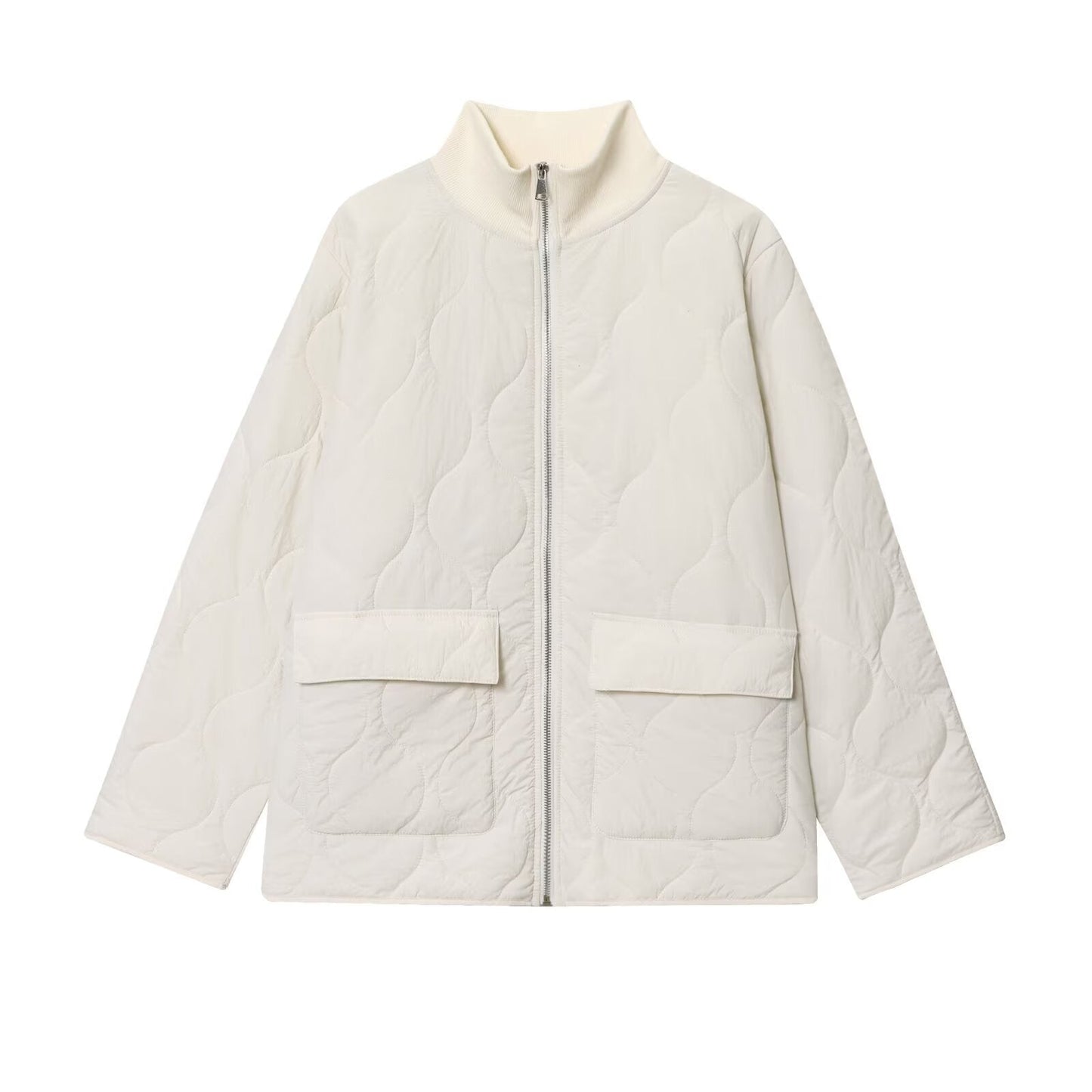 Loose, Oversized Quilted Lightweight Cotton-padded Jacket