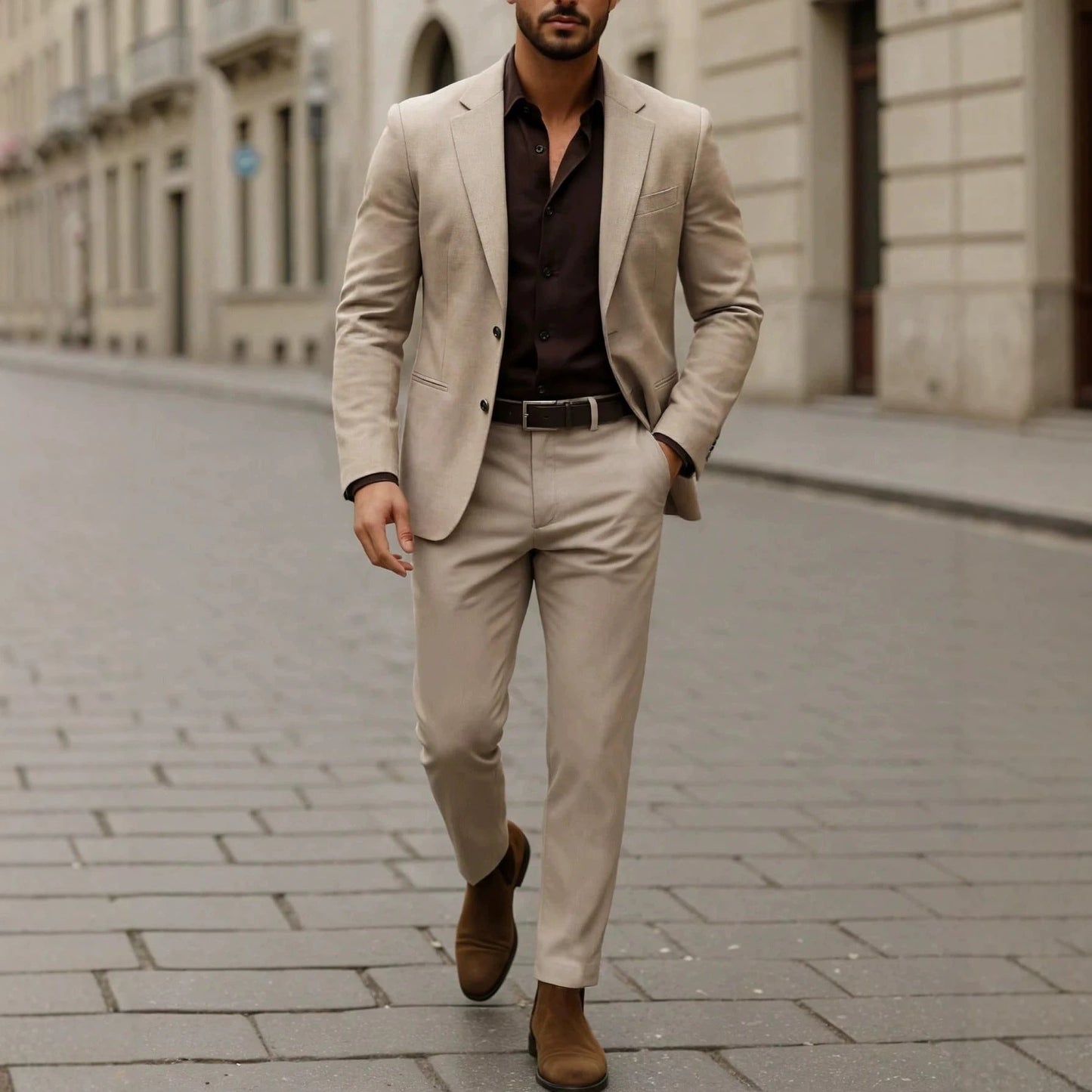 Mens Business Formal Suit Set