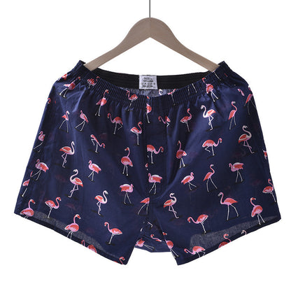 Men's Casual Arrow Print Plaid Boxer Briefs
