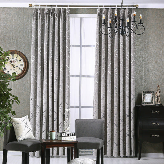 Modern Chenille Blackout Curtains