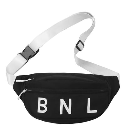 Japanese Street Fashion Chest Bag For Women 2023 New Letter Casual Small Shoulder Bag All-match Sports Shoulder Bag Cross-border