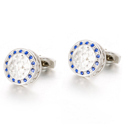 Round Men's Business Dress Cufflinks