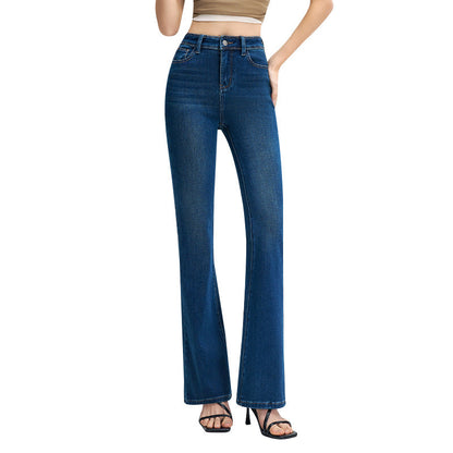 New Style Womens Blue Bell-bottom Pants