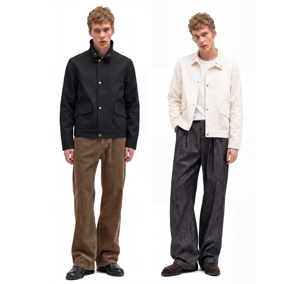 Vintage Retro Coin-button Casual Jacket For Men