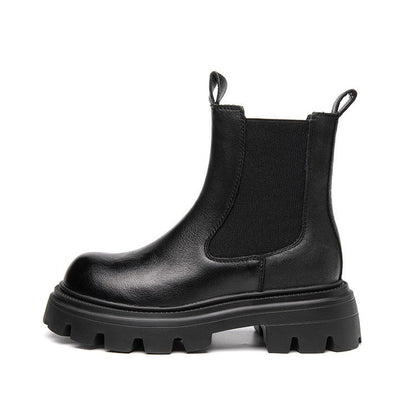 Women's Leather Thick-soled Leather Martin Boots