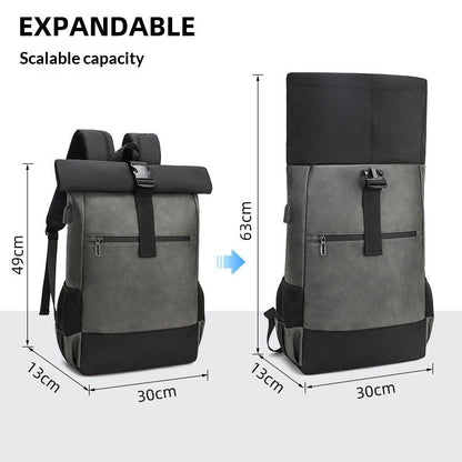 Mens Casual Versatile Backpack Outdoor Waterproof Laptop Bag Large-capacity Travel And College Schoolbag