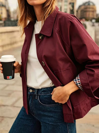 Women's Loose Pockets Casual Jacket