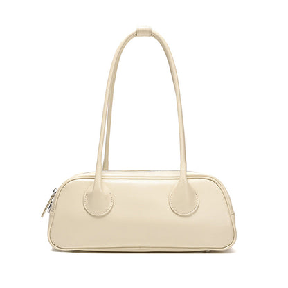 Womens Minimalist Genuine Leather Underarm Bag