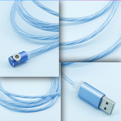 1m Elbow Streamer Data Cable Magnetic USB/Type C/Micro Cable Fast Chargeing Cable