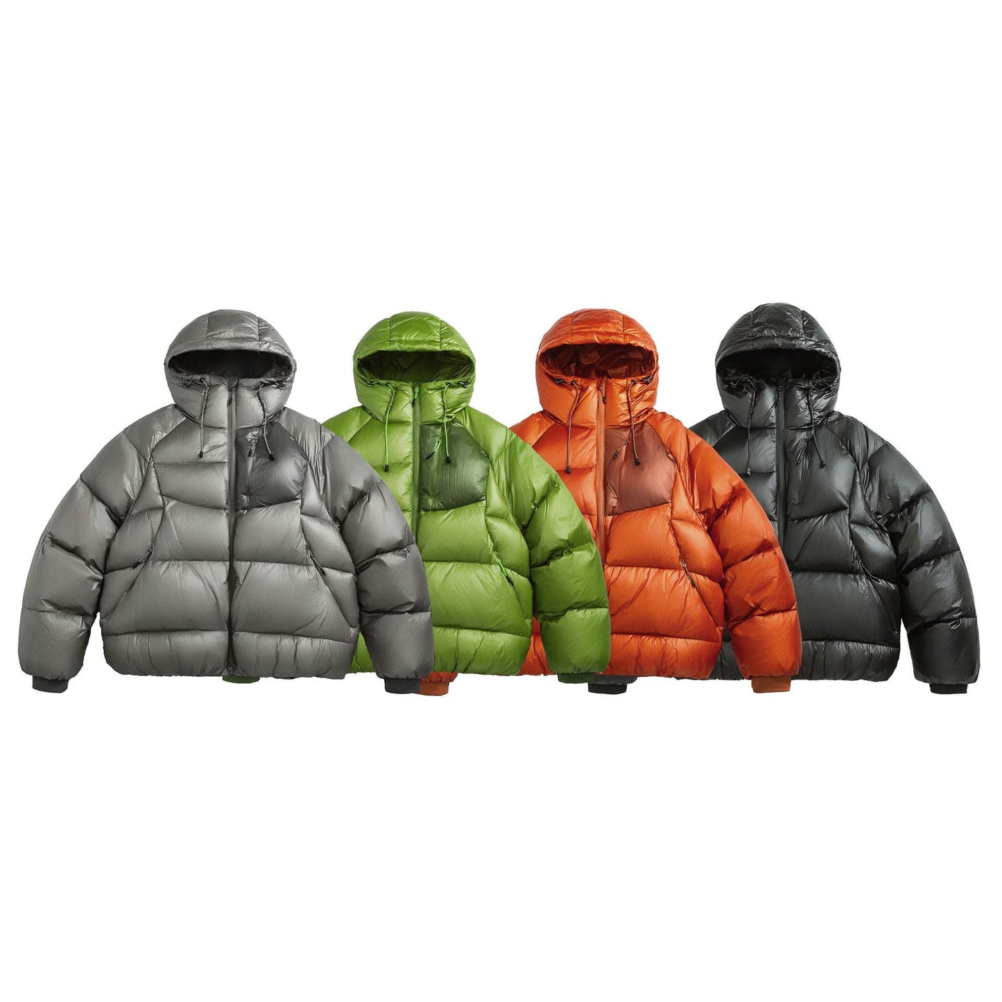 Water-repellent Quilted Hooded Insulated Down Jacket