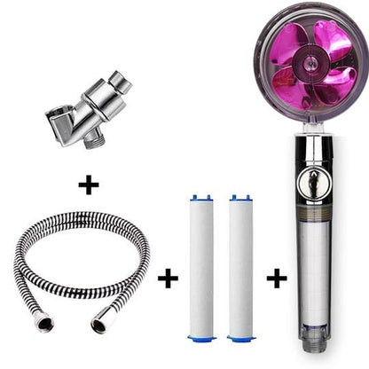 Turbo Propeller Shower Head Handheld High Pressure