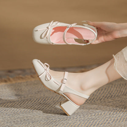 Womens Versatile Sexy Block-heel Pumps