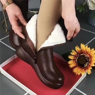 British Style Retro Middle Flat Boots