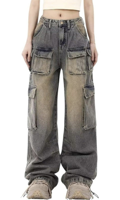 Womens Casual Denim Jeans In American Workwear Style