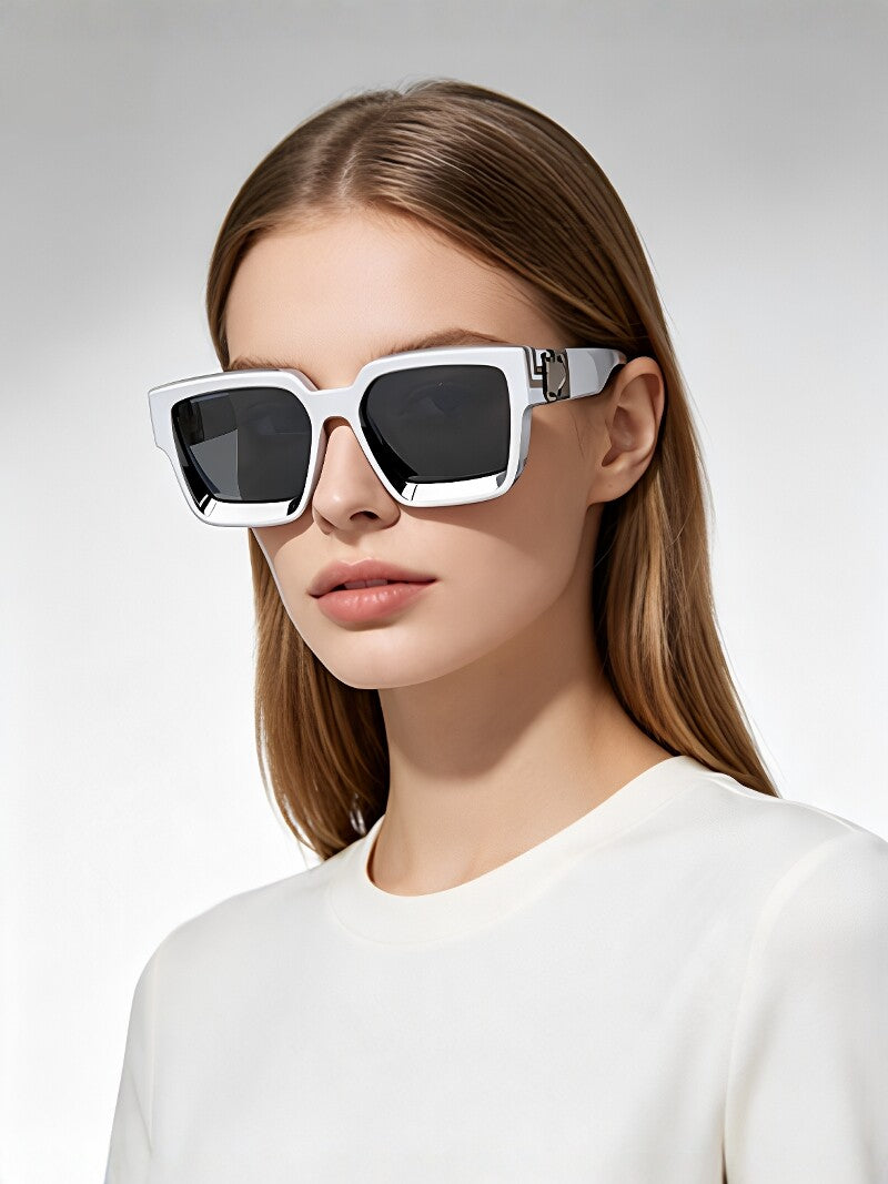 Millionaire Same Style Sunglasses For Men, Fashionable Internet Celebrity Sunglasses For Women, High-End Glasses, Square Frame Sunglasses, Cross-Border