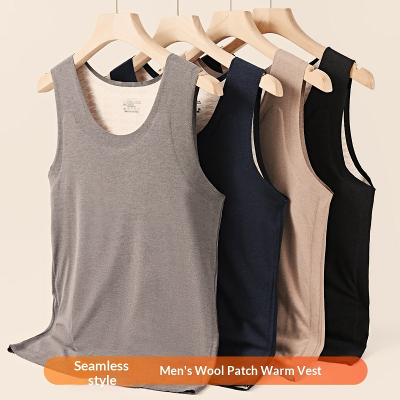AutumnWinter Fleece-lined Extra-thick Sleeveless Base Top