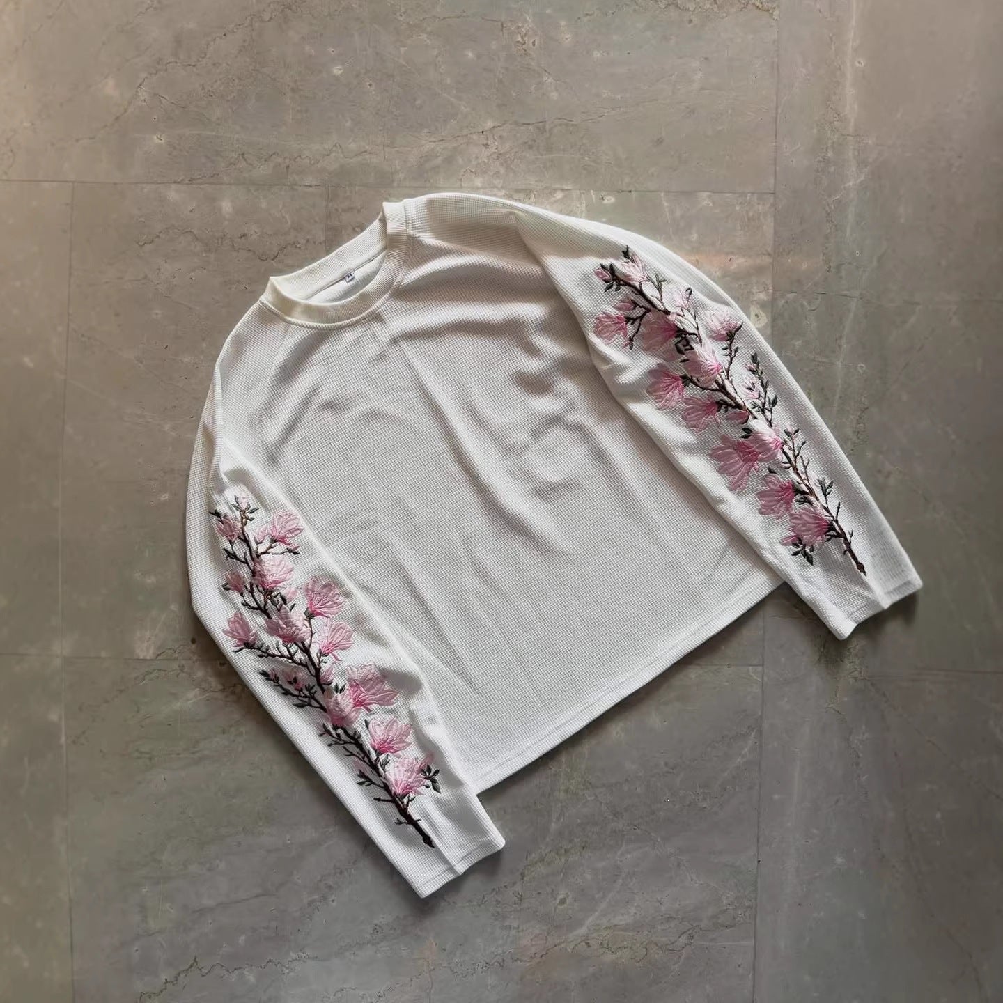 Round-neck Pullover Vintage Streetwear Long-sleeved T-shirt