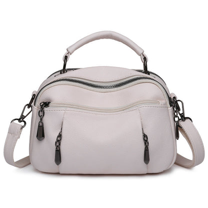 Multi-layered PU Handbag Tote And Crossbody Small Square Bag
