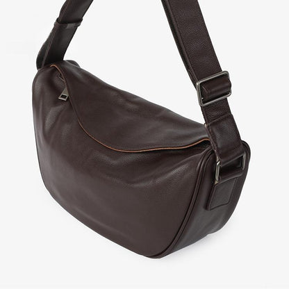First-layer Cowhide Genuine Leather Crossbody Bag