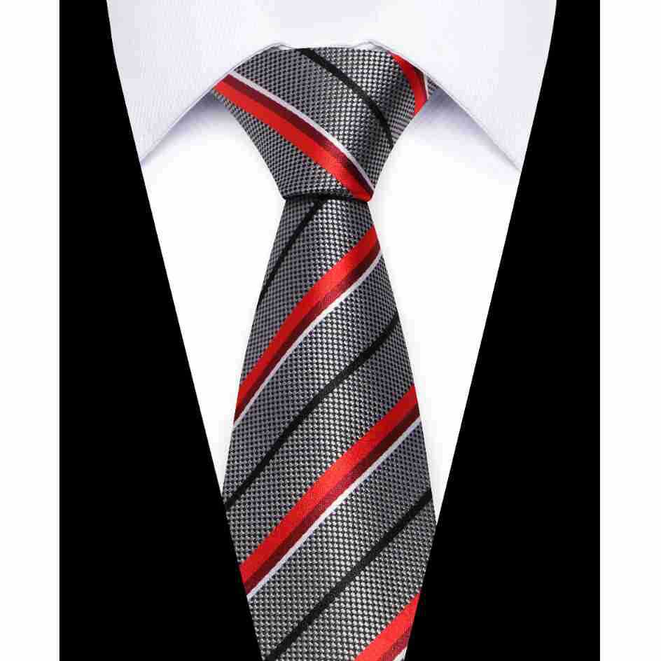 Usiness Striped Hand-stitched Polyester Tie