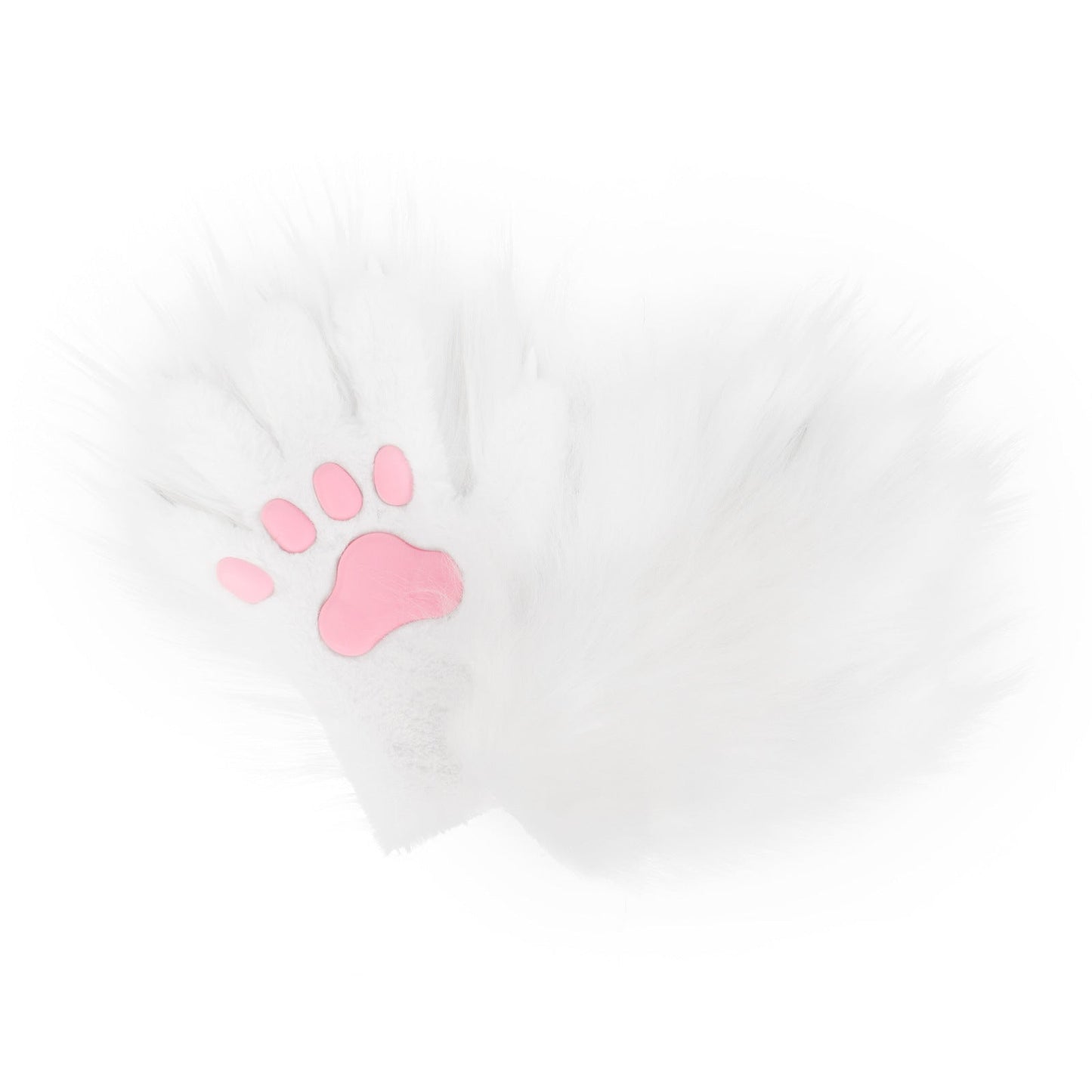 Halloween Long-plush Cat-claw Full-finger And Half-finger Gloves