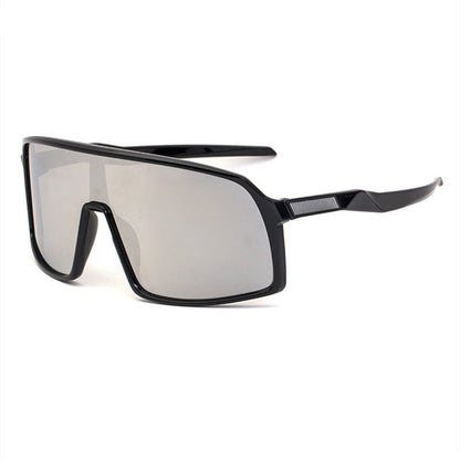 New Colorful Bicycle Windproof Cycling Sunglasses One-Piece Women's Sunglasses European And American Fashion Sports Sunglasses