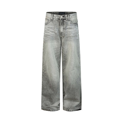 Distressed Washed Denim Jeans For Men And Women