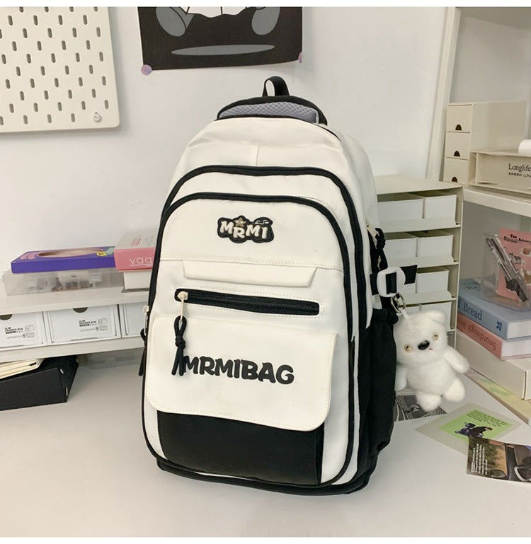Girls' Large Capacity Backpack College Style