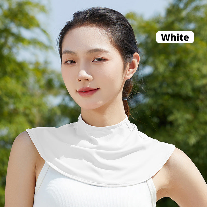 Sunscreen neck collar-white-1 pack