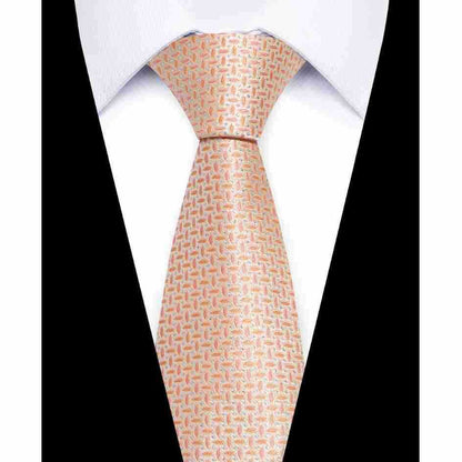 Usiness Striped Hand-stitched Polyester Tie